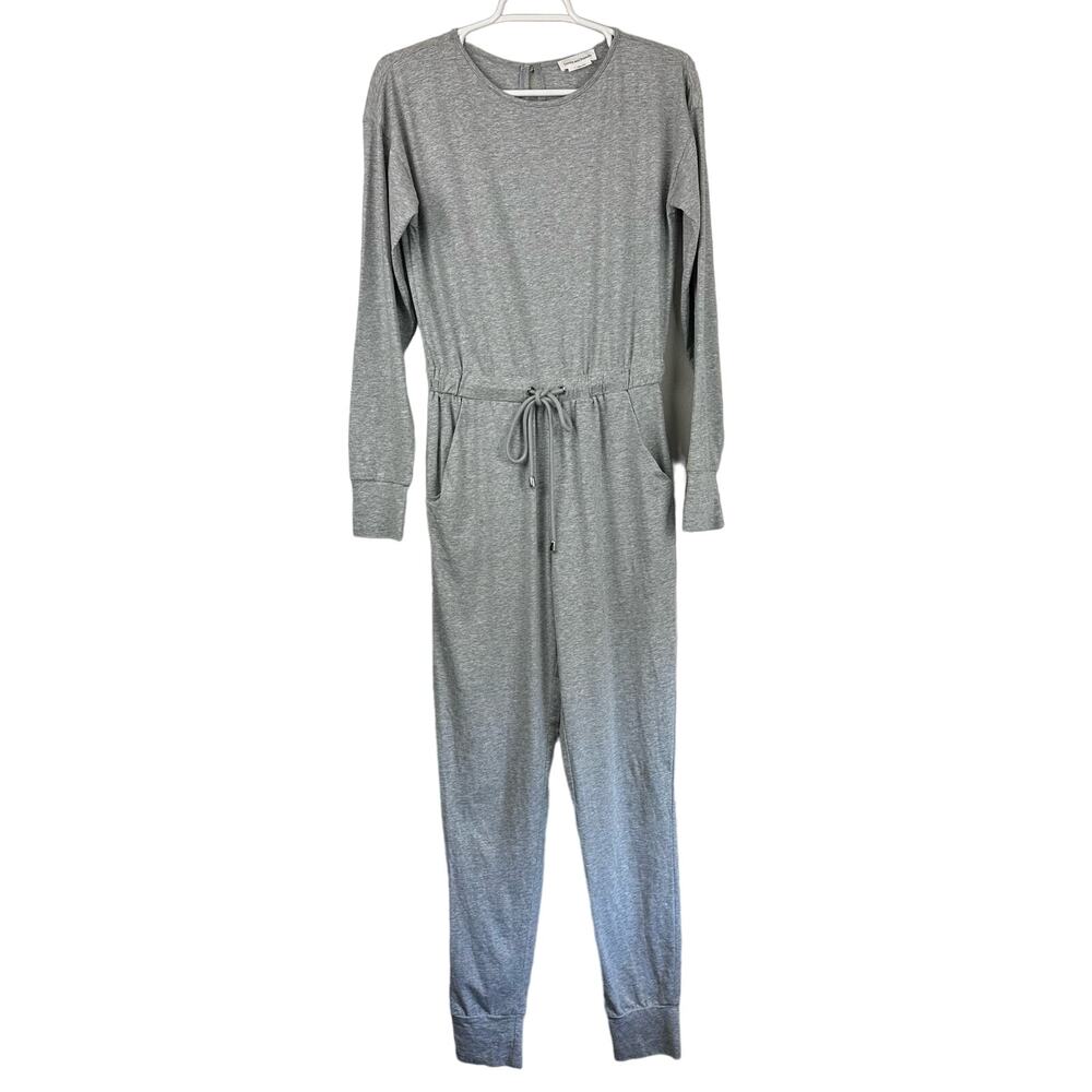 Lovers and Friends Long Sleeve Knit Jumpsuit Gray Small